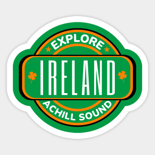 Achill Sound, Ireland - Irish Town Sticker